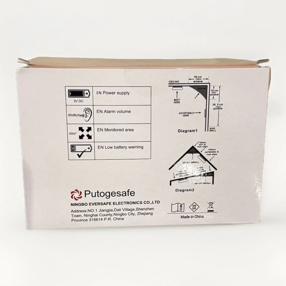 Putogesafe Photoelectric Smoke Alarms 4-pack New Open‎ Box